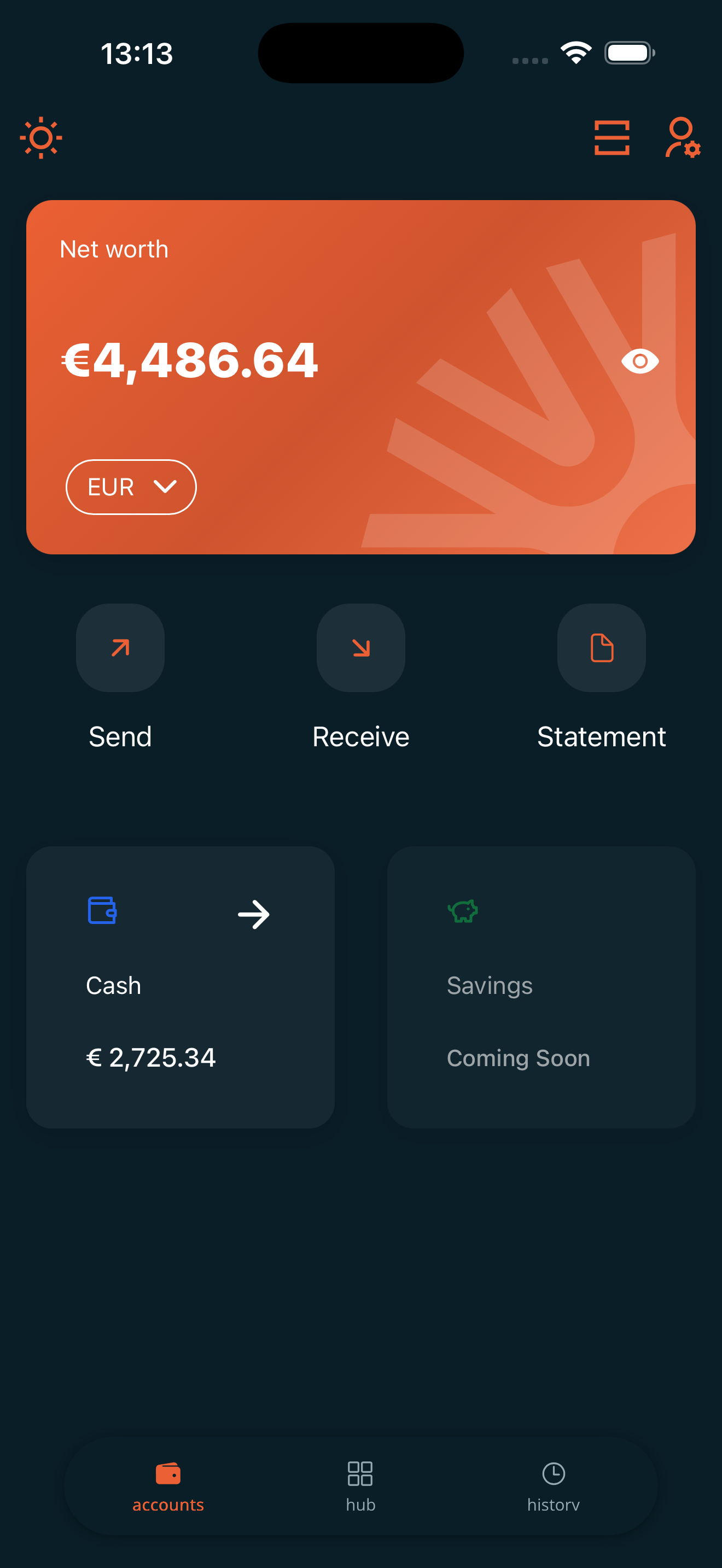 Ebioro App Screens